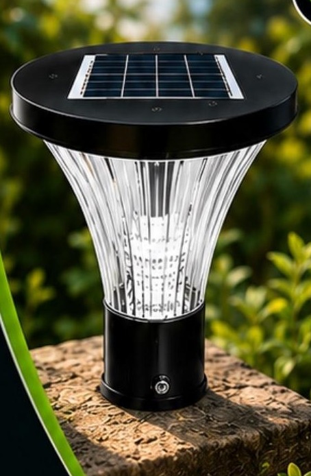 Solar Garden Light — Ribbed Dome — Preet Glow PG-GAT-001